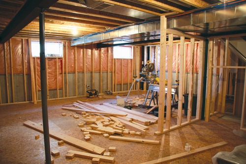 basement in-law suite renovation